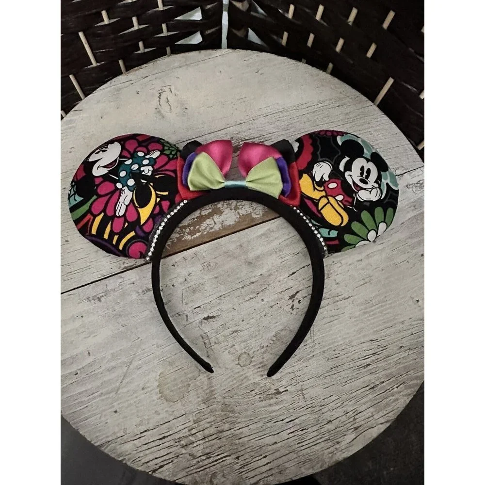 Disney Mickey & Minnie Colorful Headband Round Ears‎ Fabric